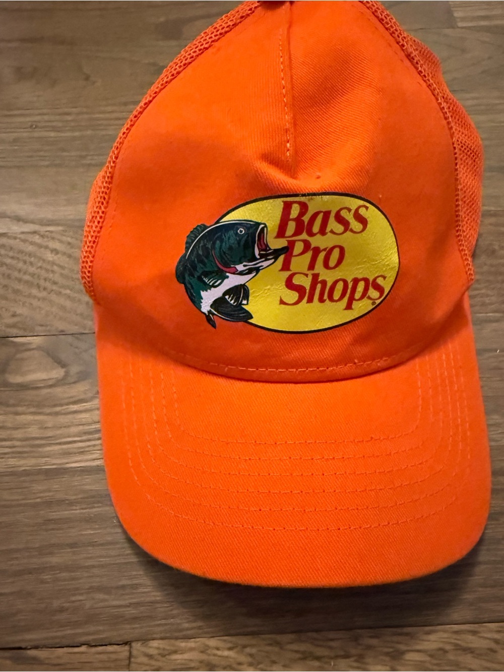 Bass Pro Shops Orange Mesh Back Trucker Hat